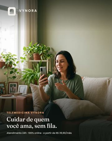 Post do feed da Vynora: Cuidar de quem você ama, sem fila
