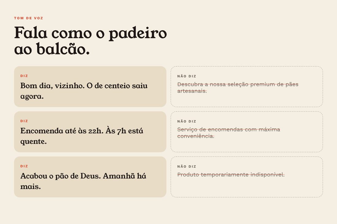 Tom de voz da Fornalha